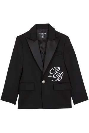 Balmain PB Signature single-breasted blazer