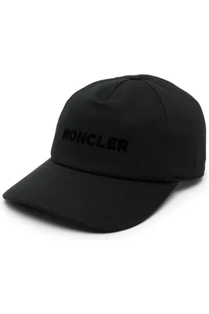 Moncler Flocked-logo cotton baseball cap
