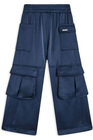 MONNALISA Satin cargo trousers