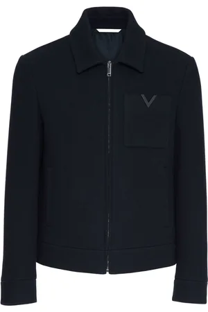 VALENTINO GARAVANI Logo-appliqu?? wool jacket