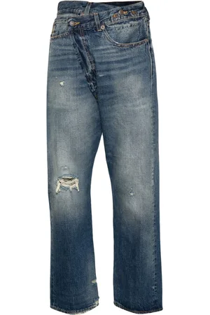 R13 Crossover distressed skinny jeans
