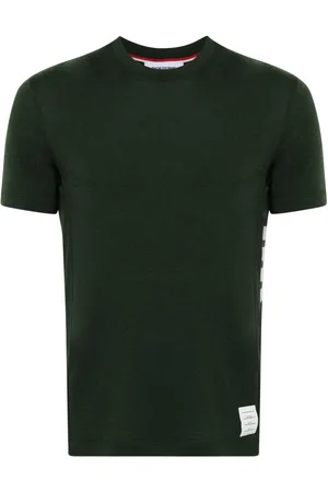 Thom Browne Stripe-detailing wool T-shirt