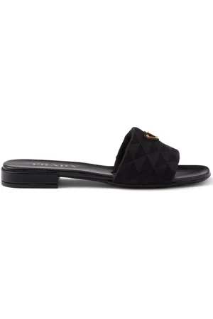 Prada Embroidered slides