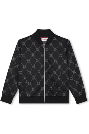 HUGO BOSS Monogram-print bomber jacket