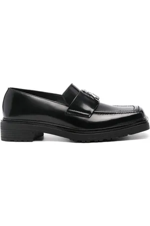 Patrizia Pepe Fly-plaque leather loafers