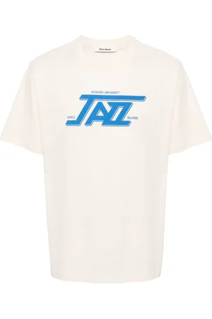 WALES BONNER Jazz-print cotton T-shirt