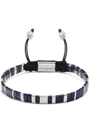 Nialaya Logo-engraved beaded bracelet