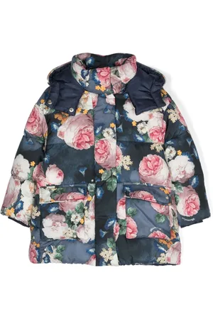 MONNALISA Floral-print padded coat