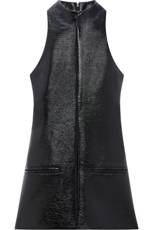 Courrèges Sleeveless vinyl a-line dress