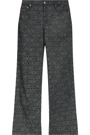 Moschino Monogram-jacquard trousers