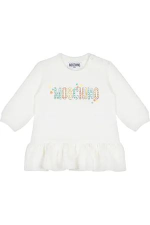 Moschino Logo-print long-sleeve dress