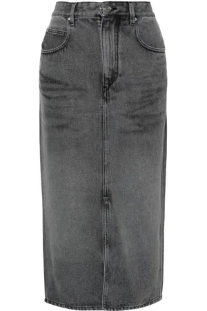 Isabel Marant Tilauria denin midi skirt