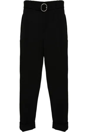 Jil Sander Straight-leg belted wool trousers