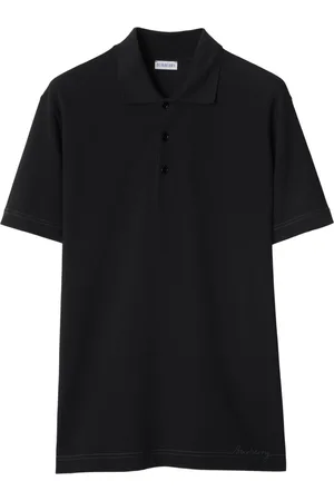Burberry Logo-embroidered cotton polo shirt