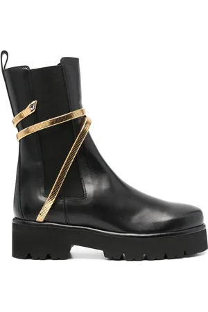 RENE CAOVILLA 45mm snake-detail boots