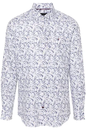 Tommy Hilfiger Floral-print cotton-blend shirt