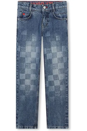 HUGO BOSS Monogram-print jeans