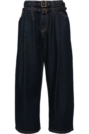 SONGZIO Pleated wide-leg jeans