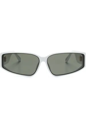 Linda Farrow Alexis biker-frame sunglasses