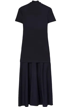 Jil Sander Layered-design midi dress