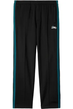 Burberry Duck-embroidered side-stripe track pants