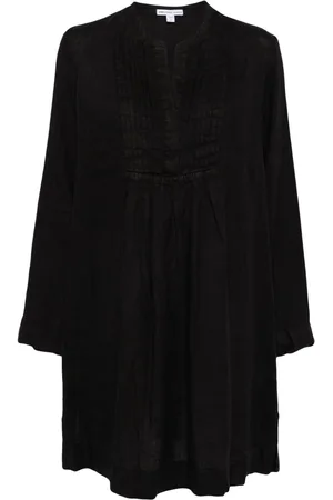 James Perse Linen pin-tuck dress