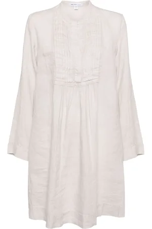 James Perse Linen pin-tuck dress