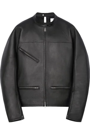 Courrèges Racer Buckle leather jacket
