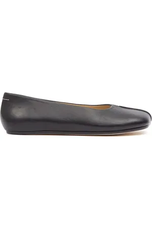Maison Margiela Stitch-out leather ballerina shoes