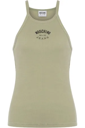 Moschino Cotton blend logo tank top