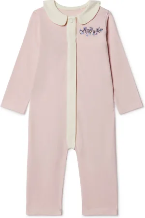 OFF-WHITE Bookish Flowers cotton romper