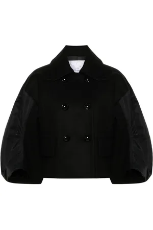 SACAI Panelled double-breasted jacket