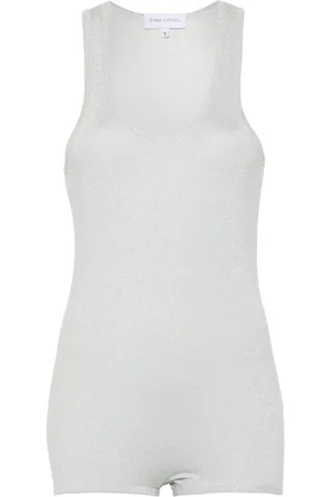 Ioana Ciolacu Metallic-thread bodysuit