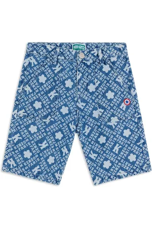 Kenzo Printed denim shorts