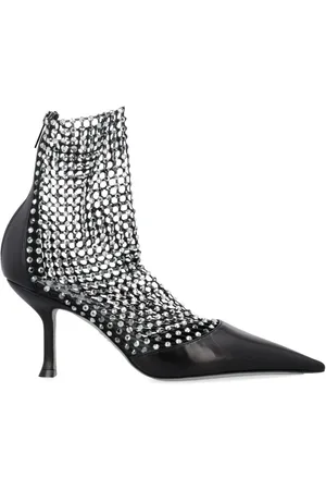 RENE CAOVILLA Crystal-embellished sock boots