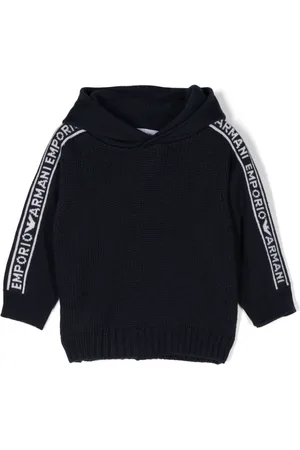 Emporio Armani Logo-jacquard hoodie
