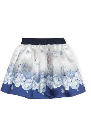 MONNALISA A-line twill miniskirt