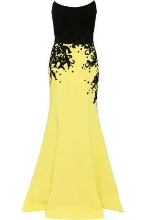 Saiid Kobeisy Embroidered crepe gown