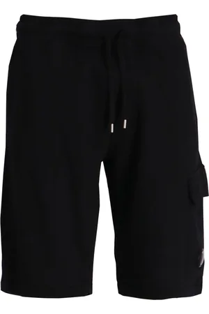 C.P. Company Lens-detail fleece track shorts