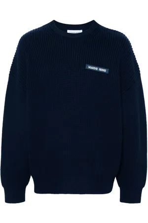 Marine Serre Logo-patch sweater