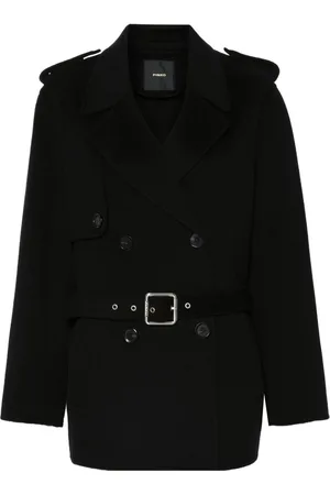 Pinko Double-breasted belted coat