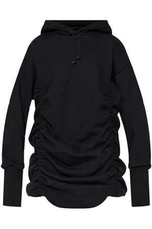 The Mannei Draped hooded sweatshirt dress