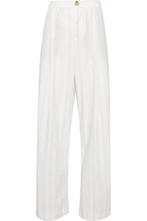 Vince Striped wide-leg trousers