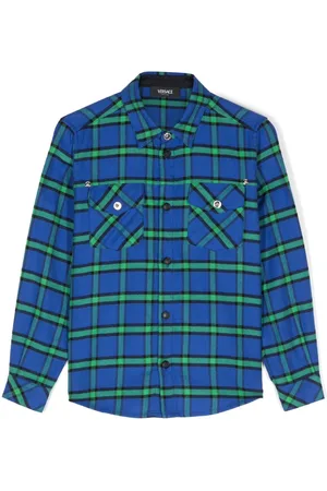 VERSACE Tartan-pattern shirt