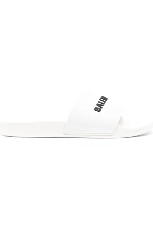 Balenciaga Logo-embossed pool slides