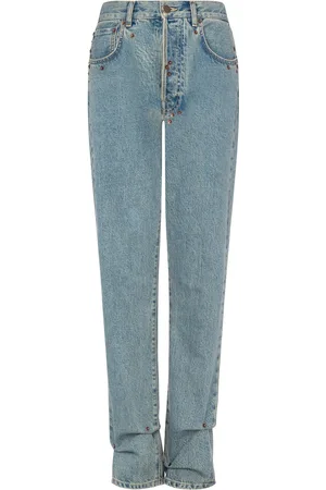 Moschino High-waisted straight-leg jeans
