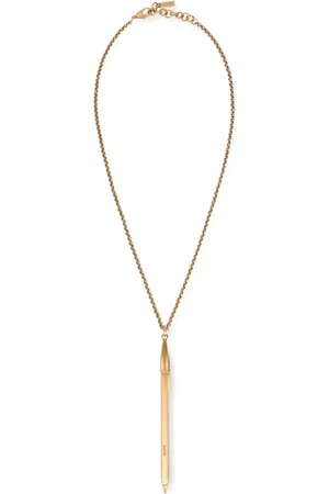 Moschino Pen-pendant chain necklace