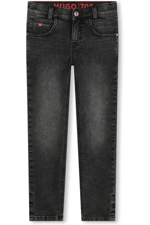 HUGO BOSS Cotton straight-leg jeans