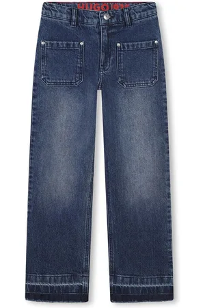 HUGO BOSS Cotton straight-leg jeans