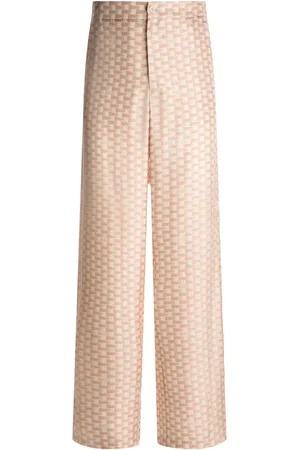 Bally Geometric-print straight-leg trousers